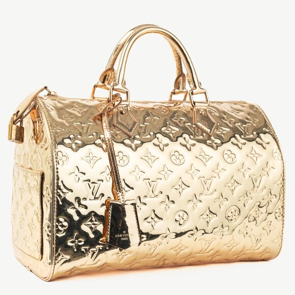 Louis Vuitton Speedy 30 Miroir Dore Monogram Miroir Boston Bag - Picture 2 of 14